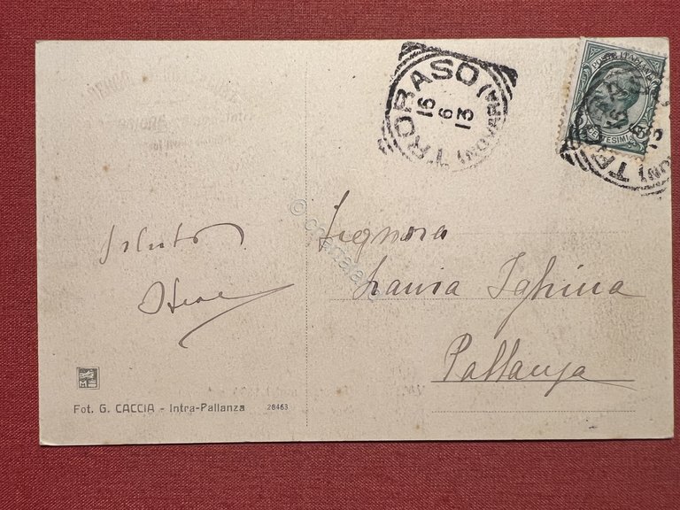 Cartolina - Albergo Pian Cavallone - Propr. Fratelli Garoni d'Intragna … | Immagine Gallery 2