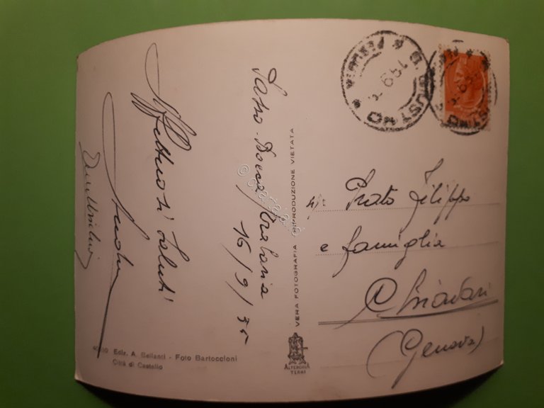 Cartolina - Albergo Rifugio - Bocca Trabaria - 1955