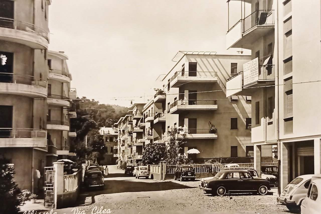 Cartolina - Albissola - Via Cilea - 1960 ca.