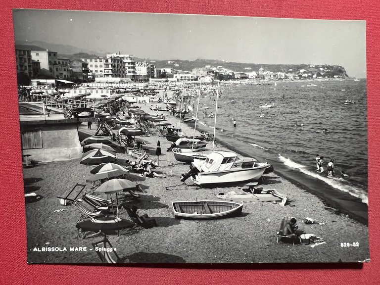 Cartolina - Albissola ( Savona ) - Spiaggia - 1968