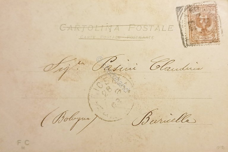 Cartolina - Alessandria - Castello di Marengo - 1903