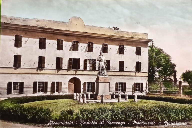 Cartolina - Alessandria - Castello di Marengo - Monumento a …