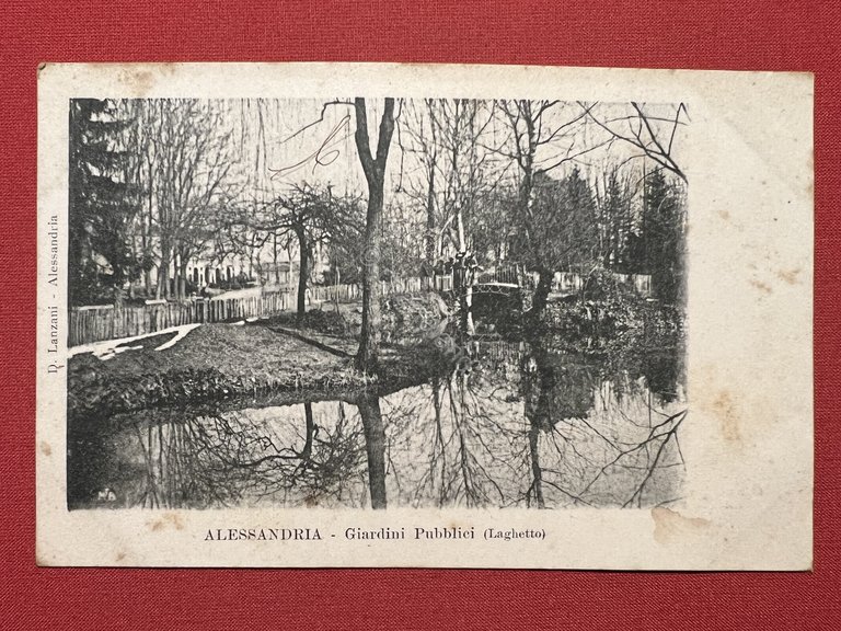 Cartolina - Alessandria - Giardini Pubblici ( Laghetto ) - …