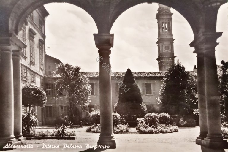 Cartolina - Alessandria - Interno Palazzo Prefettura - 1960