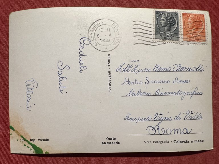 Cartolina - Alessandria - Panorama - 1959