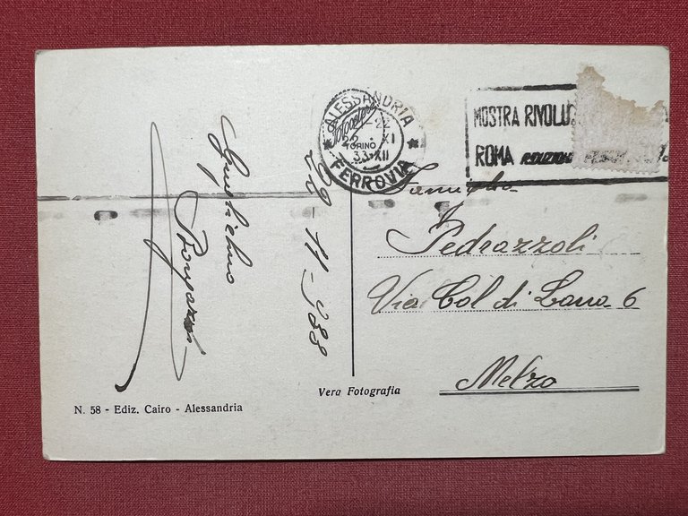 Cartolina - Alessandria - Piazza Vittorio Emanuele II - 1933