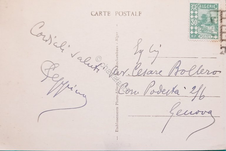 Cartolina - Alger - Palais Consulaire - 1930 ca.