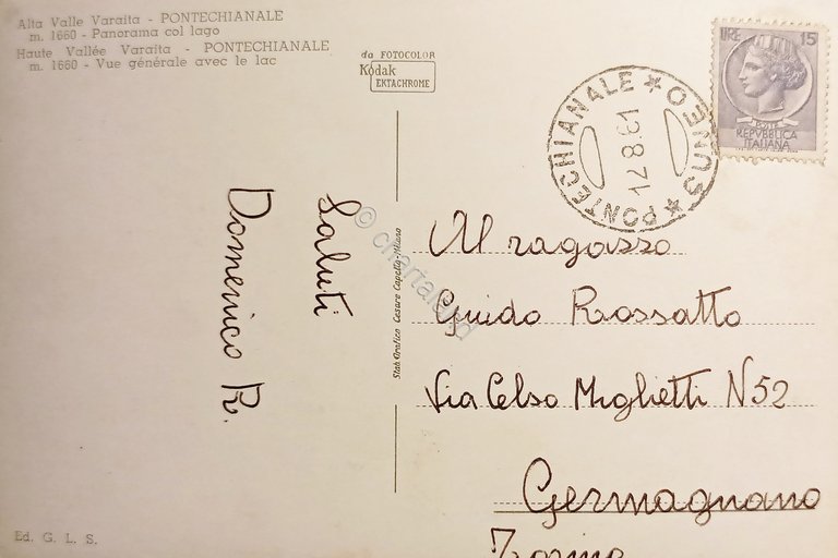 Cartolina - Alla Valle Varaita - Pontechianale - Panorama con …