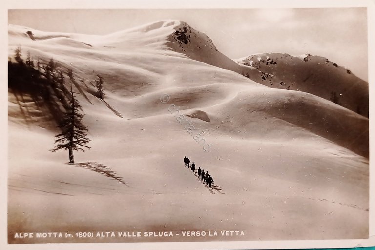 Cartolina - Alpe Motta - Alta Valle Spluga - Verso …