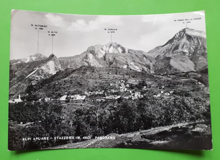 Cartolina - Alpi Apuane - Stazzema - Panorama - 1959