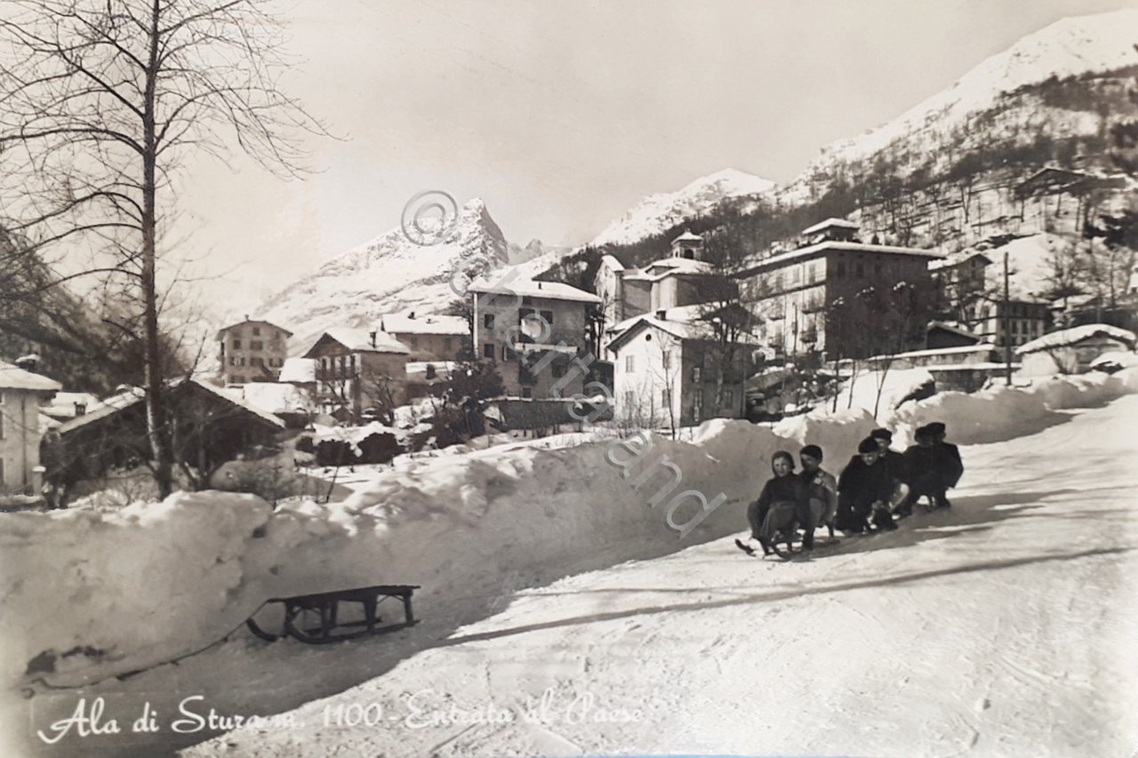 Cartolina - Alta di Stura - Entrata al Paese - …