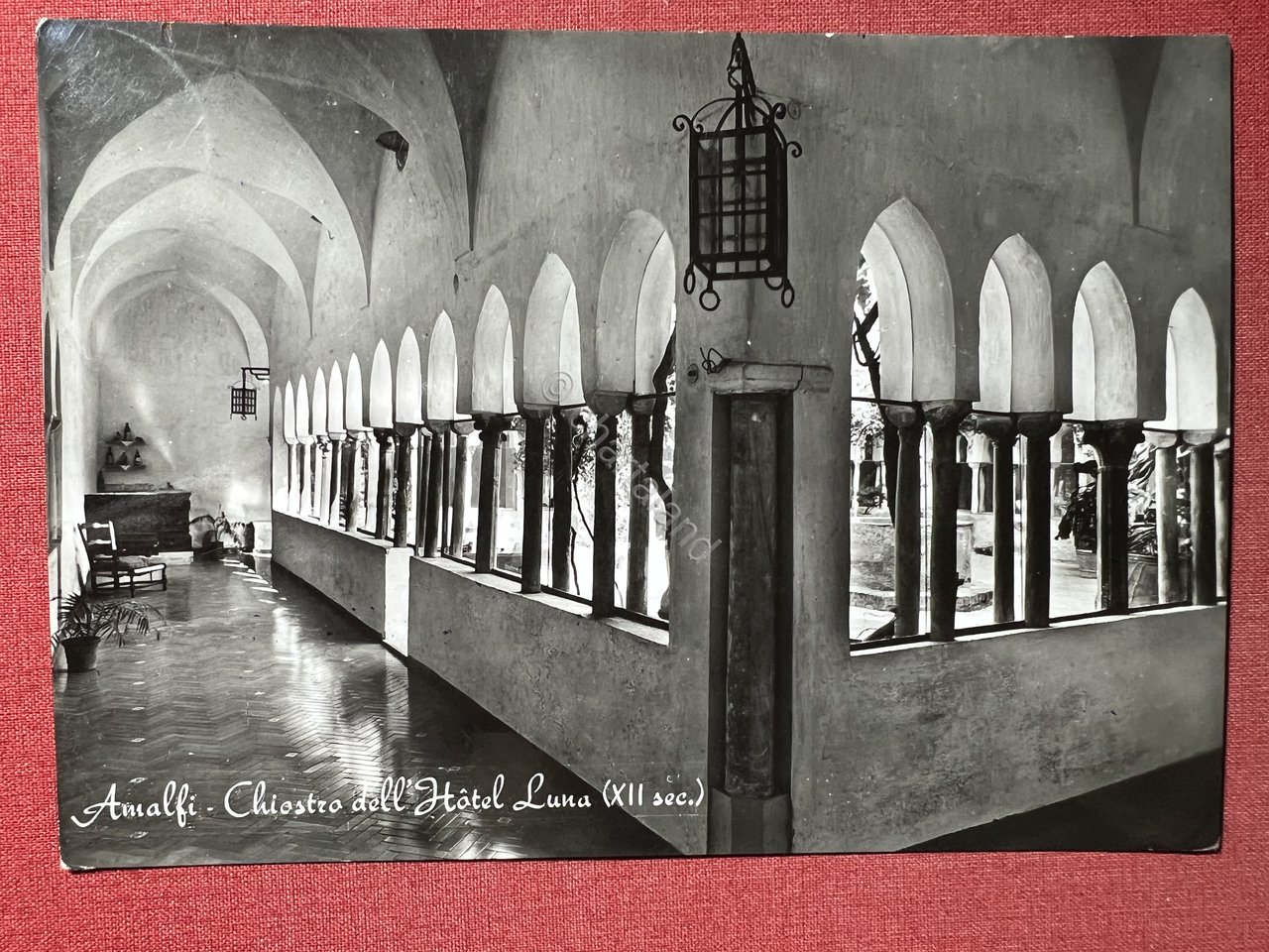 Cartolina - Amalfi - Chiostro dell'Hotel Luna - 1956