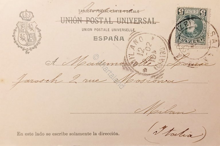 Cartolina - Andalucia - Granada ( Alhambra ) - 1902 | Immagine Gallery 4