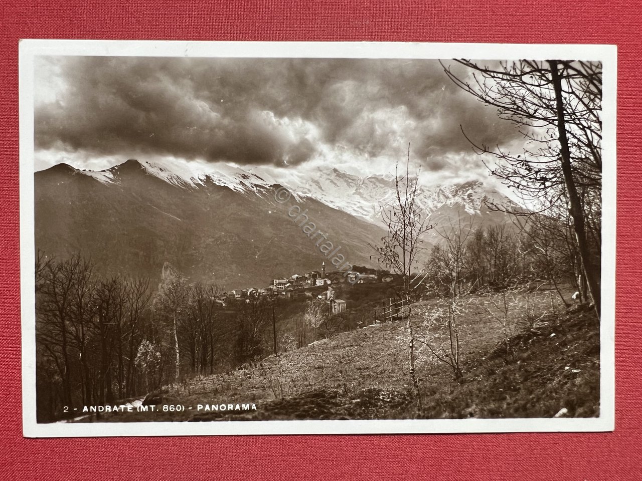 Cartolina - Andrate (Torino) - Panorama - 1940 ca.