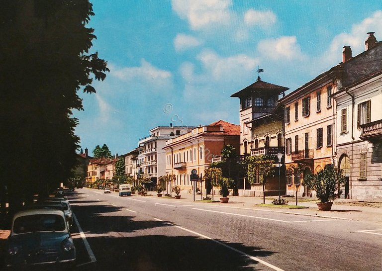 Cartolina - Angera - Lago Maggiore - Piazza Garibaldi - …