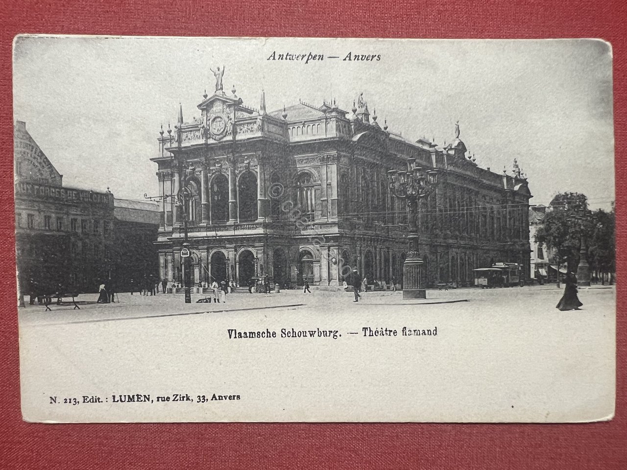 Cartolina - Anvers - Théatre Flamand - 1900 ca. | Immagine principale