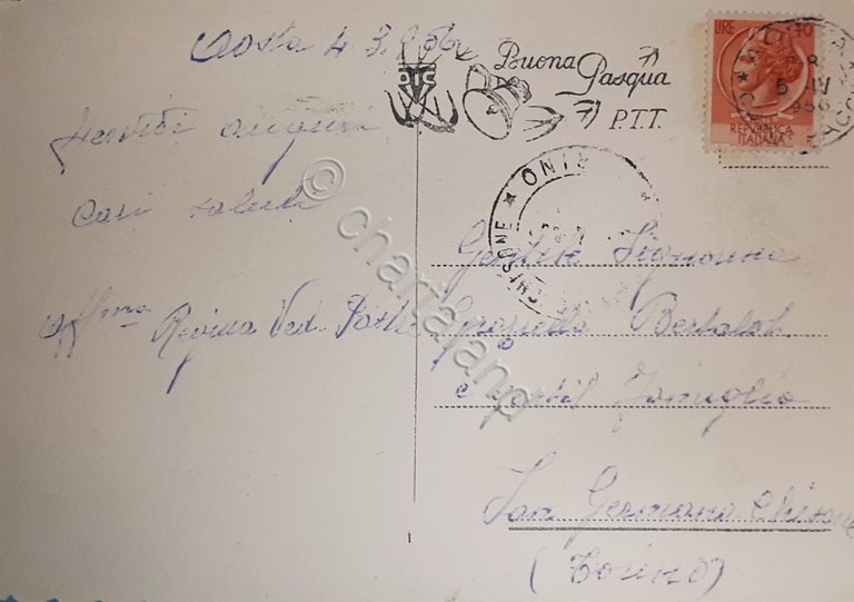 Cartolina - Aosta - Piazza della Repubblica e Caserma Testafochi …