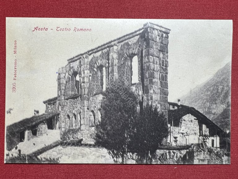 Cartolina - Aosta - Teatro Romano - 1900 ca.