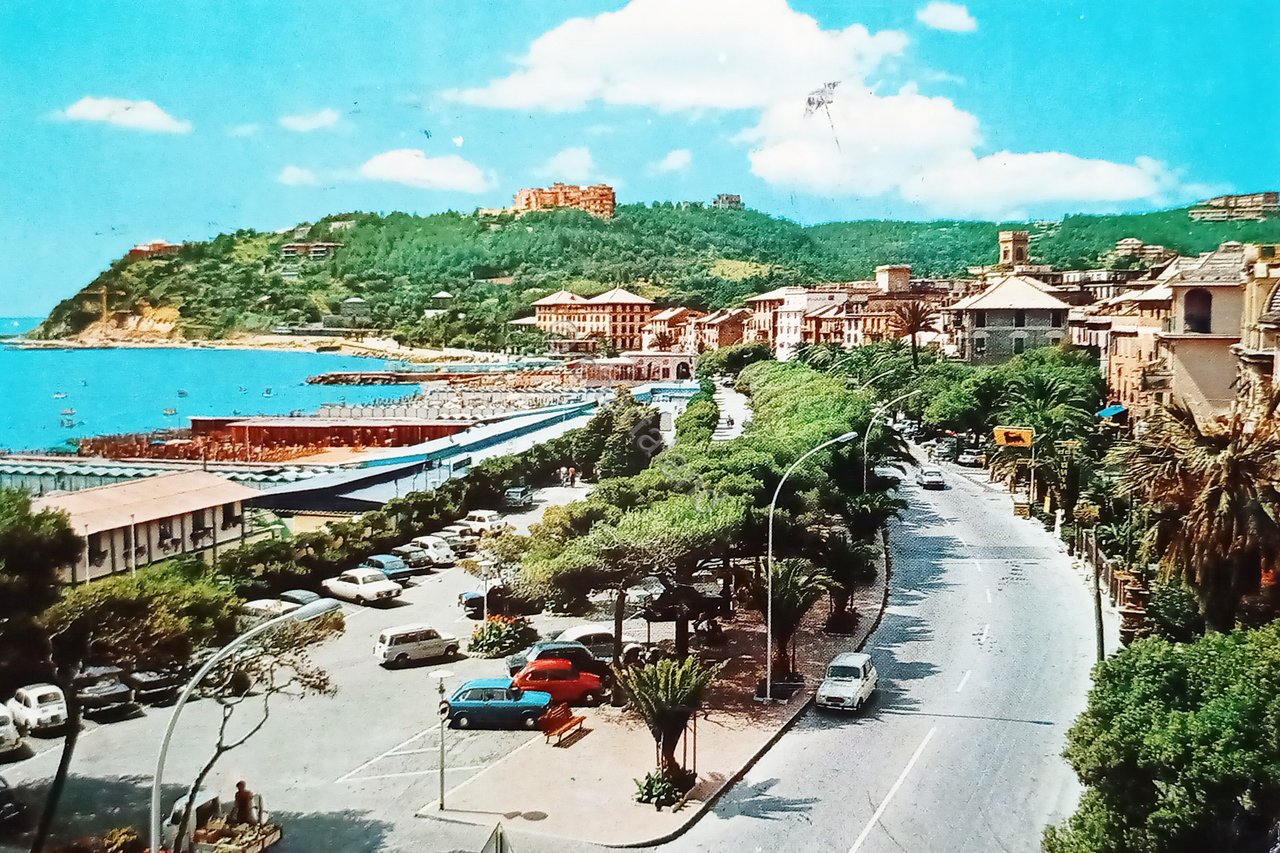 Cartolina - Arenzano - Passeggiata a Mare - 1969