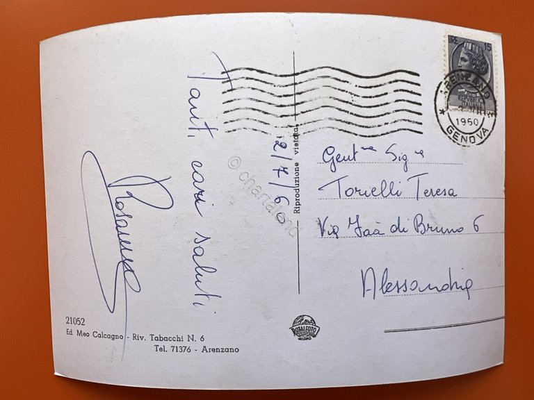 Cartolina - Arenzano ( Genova ) - Vedute diverse - …