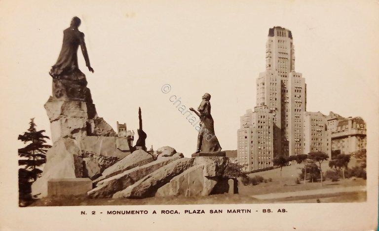 Cartolina - Argentina - Buenos Aires - Monumento a Roca …
