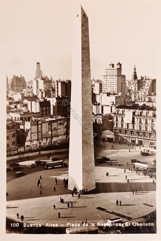Cartolina - Argentina - Buenos Aires - Plaza de la …