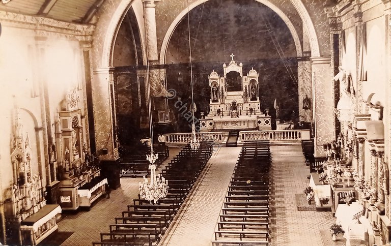 Cartolina - Argentina - Casilda - Interno Chiesa - 1937