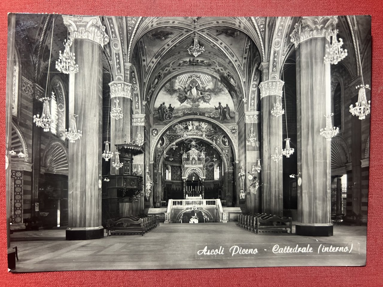 Cartolina - Ascoli Piceno - Cattedrale ( Interno ) - …