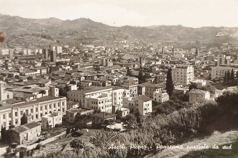 Cartolina - Ascoli Piceno - Panorama parziale da sud - …