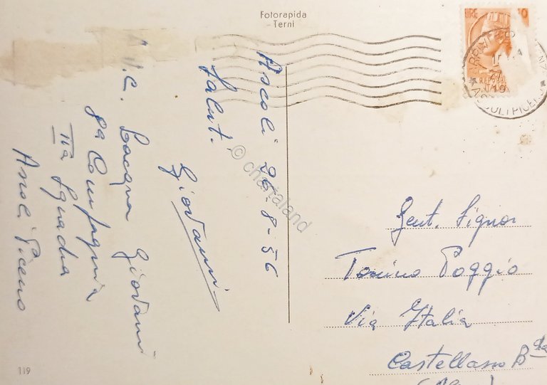 Cartolina - Ascoli Piceno - Panorama parziale da sud - …