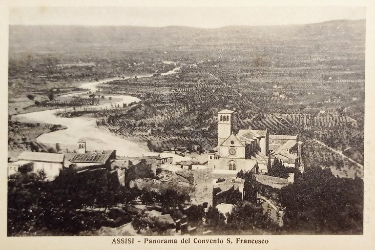Cartolina - Assisi - Panorama del Convento S. Francesco - …