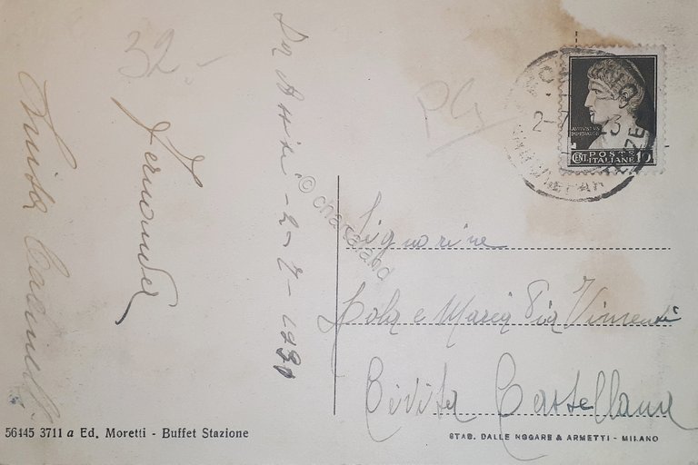 Cartolina - Assisi - Piazza Vittorio Emanuele II - 1931