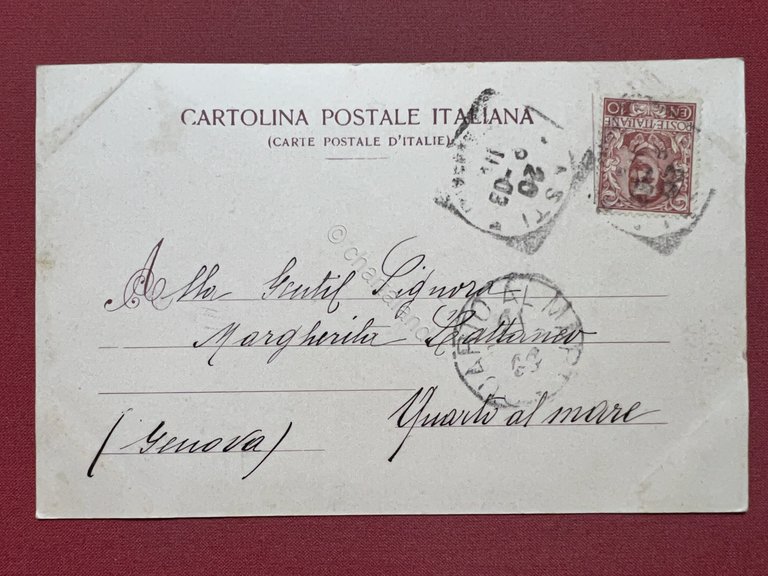 Cartolina - Asti - Chiesa di S. Secondo - 1903