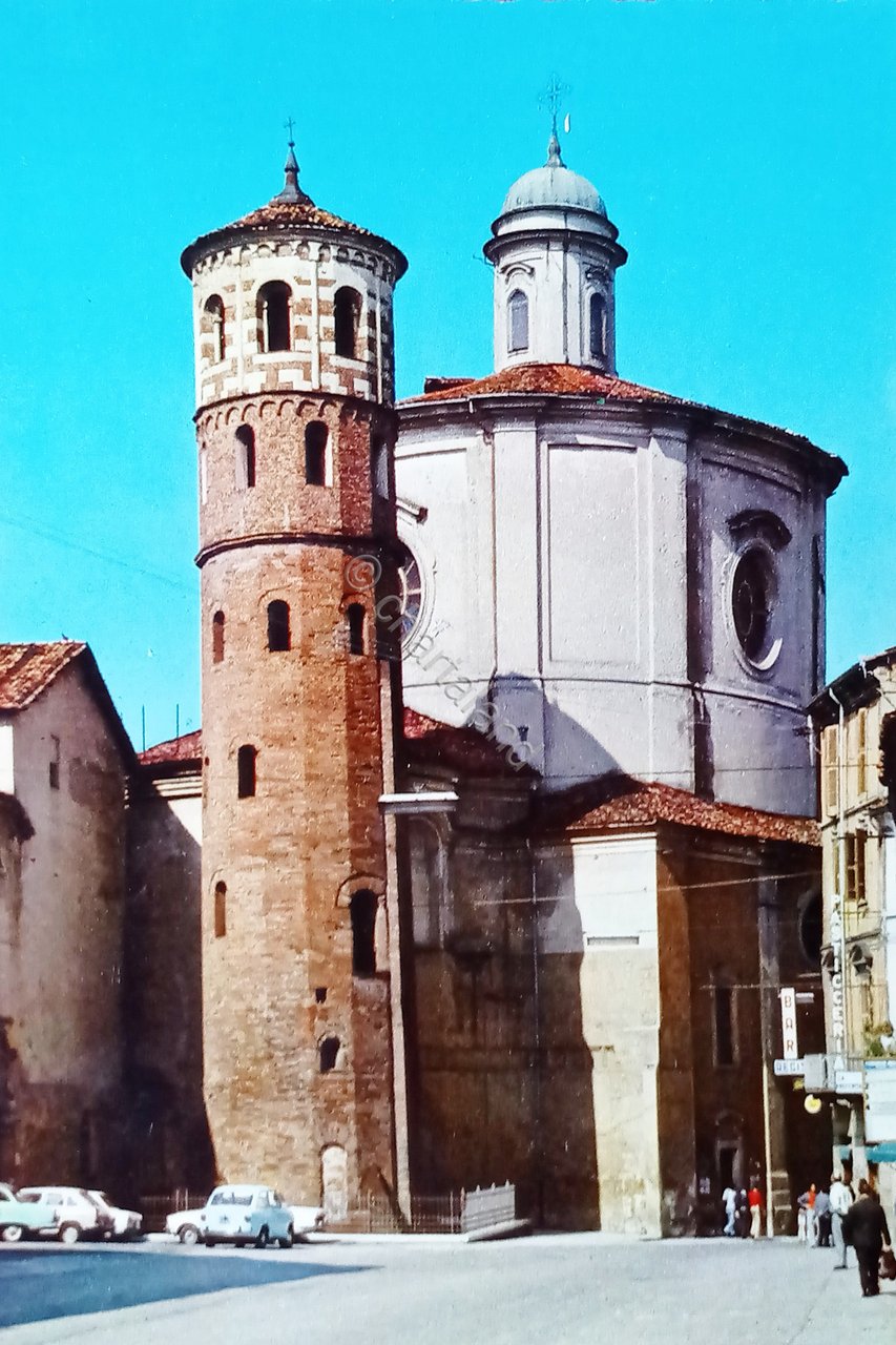 Cartolina - Asti - Chiesa Santa Caterina e Torre Rossa …
