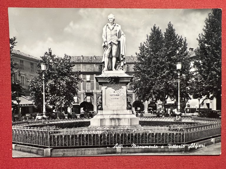 Cartolina - Asti - Monumento a Vittorio Alfieri - 1955 …
