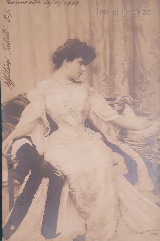 Cartolina - Attrice Tina di Lorenzo - 1903