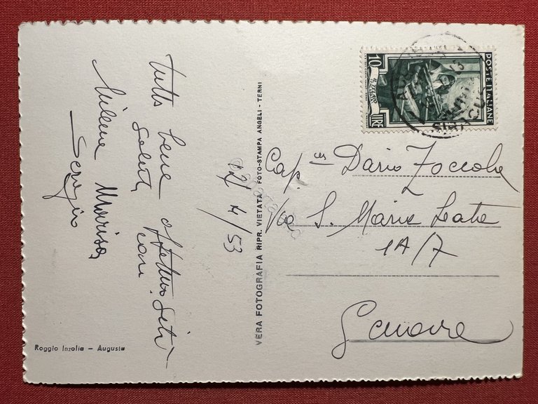 Cartolina - Augusta ( Siracusa ) - Giardini Pubblici - …