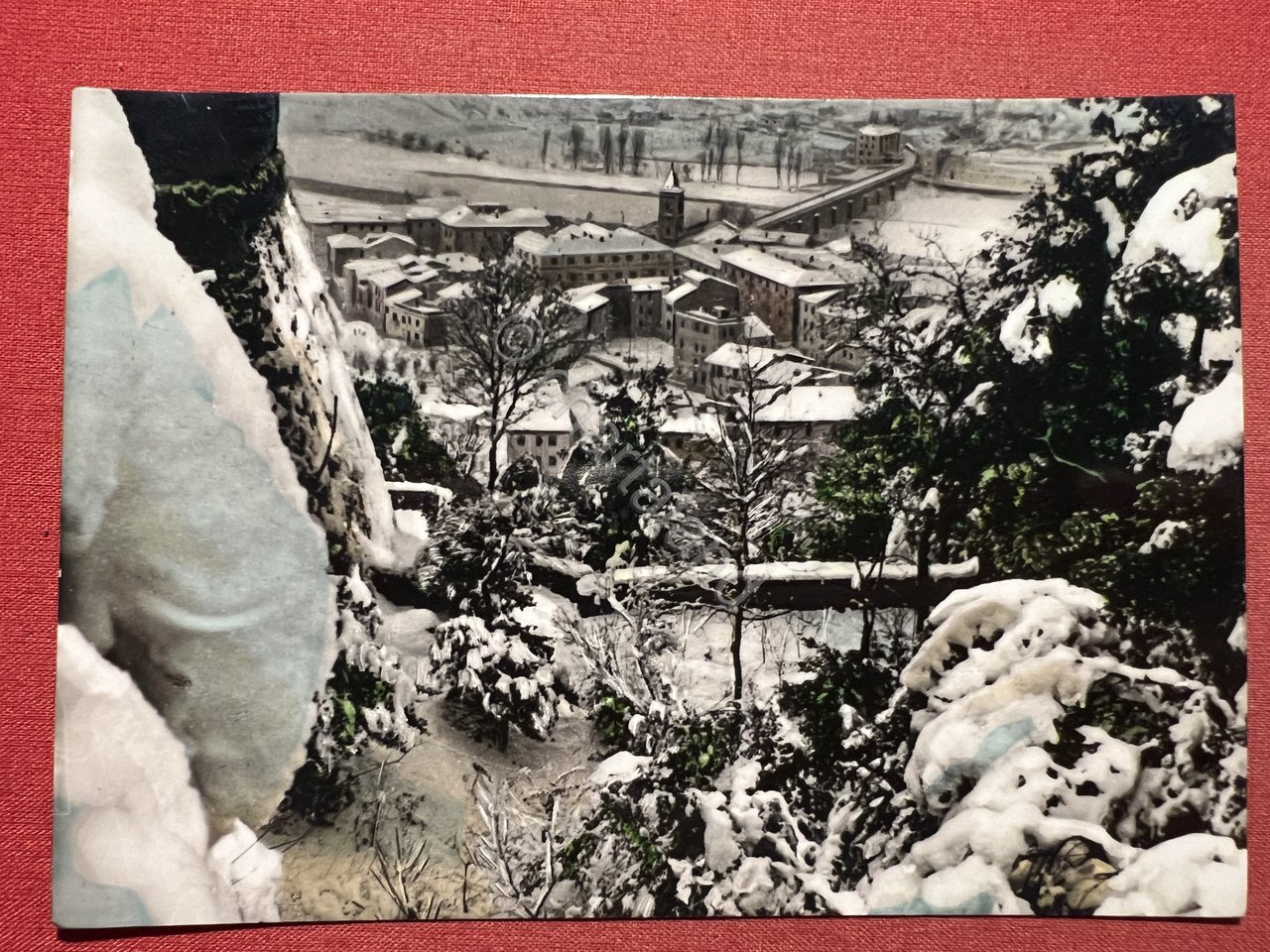 Cartolina - Aulla - Particolare del Panorama invernale - 1957 | Immagine principale