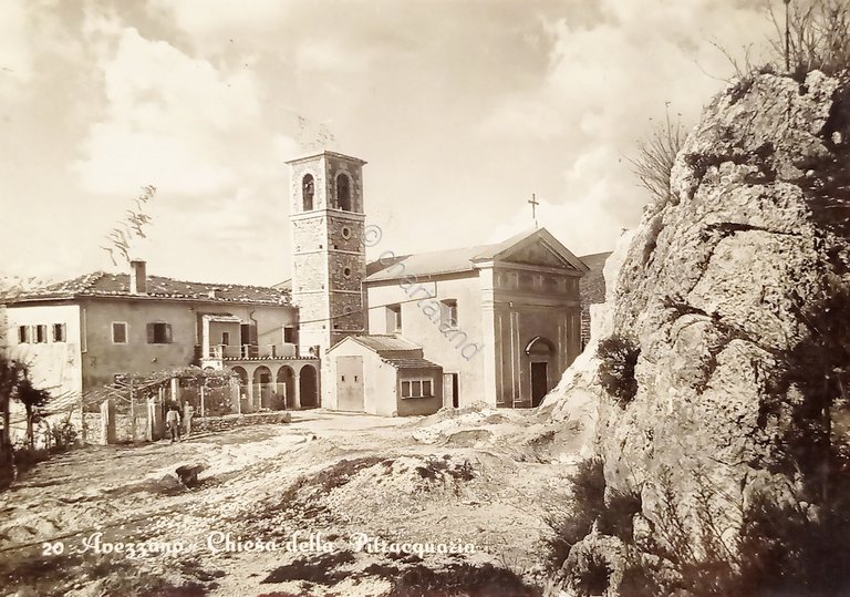 Cartolina - Avezzano - Chiesa della Pietraquaria - 1955