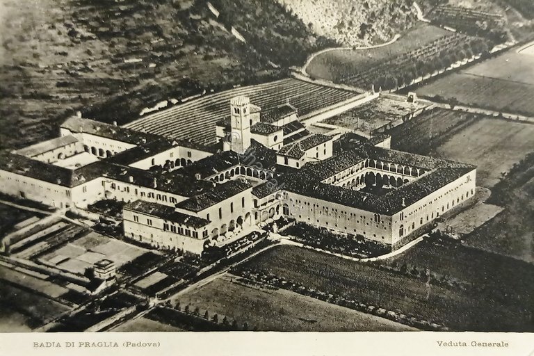 Cartolina - Badia di Praglia ( Padova ) - Veduta …
