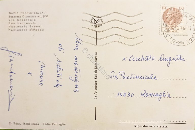 Cartolina - Badia Prataglia - Stazione Climatica - Via Nazionale …