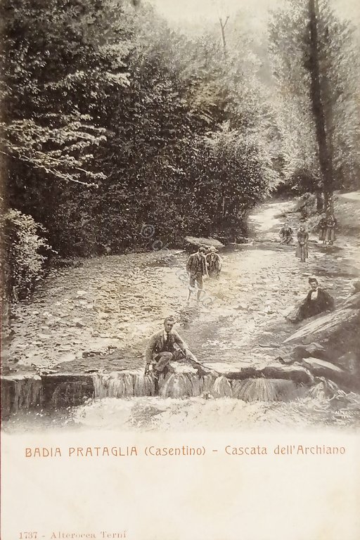 Cartolina - Badia Prataglia ( Casentino ) - Cascata dell' …