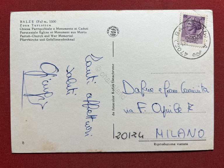 Cartolina - Balze - Zona Turistica - Chiesa Parrocchiale e … | Immagine Gallery 4