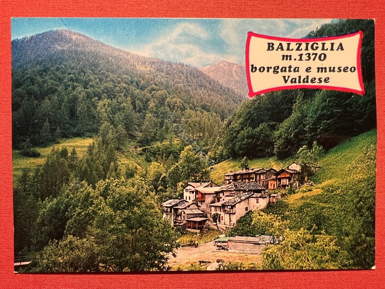 Cartolina - Balziglia - Val Germanasca - Borgata e Museo …