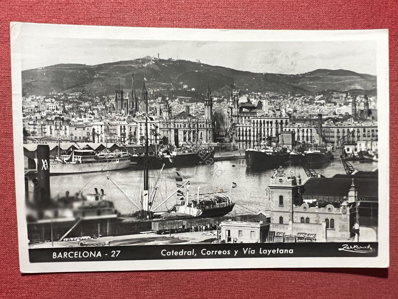Cartolina - Barcelona - Catedral - Correos y Via Layetana …