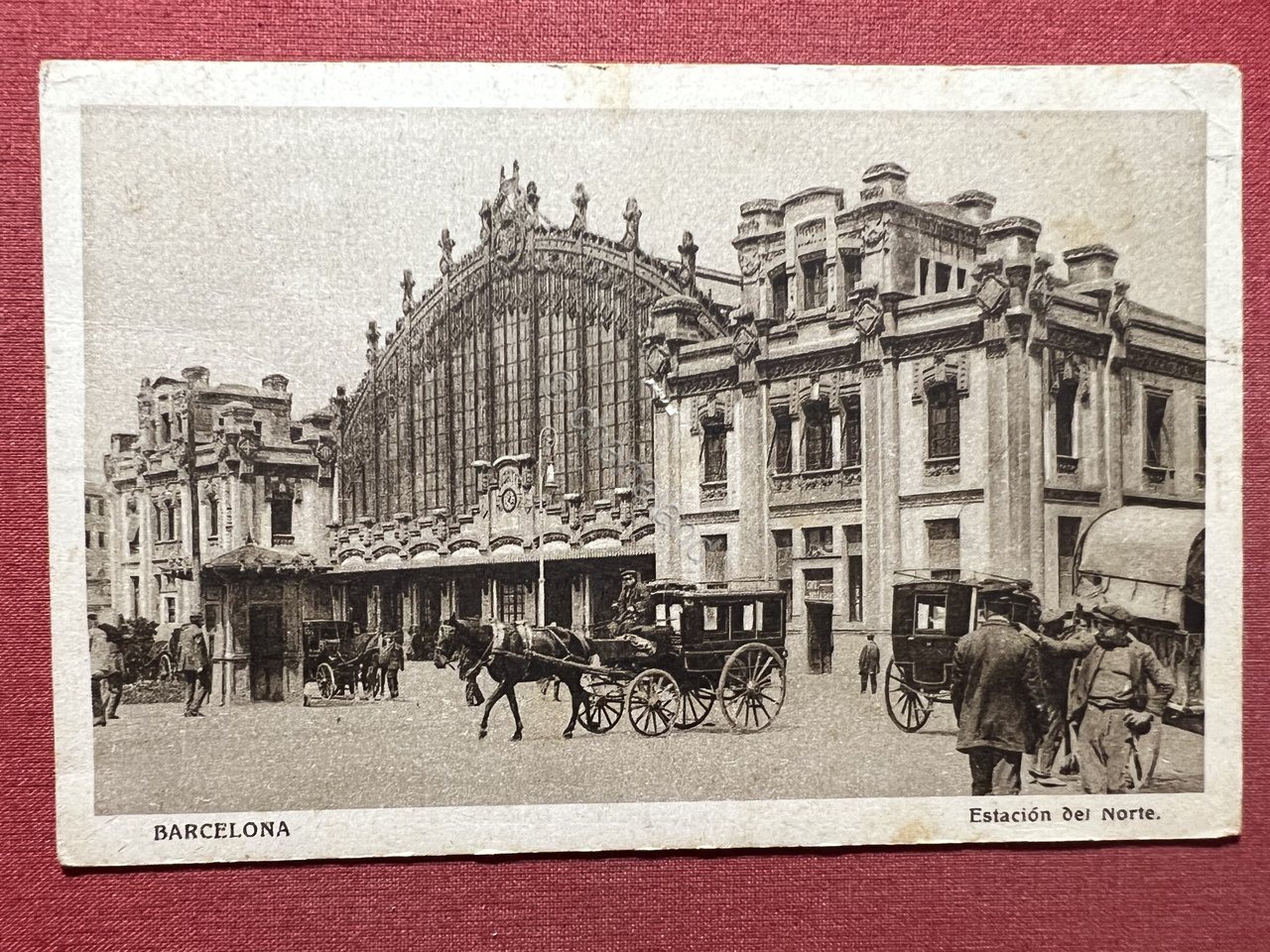 Cartolina - Barcelona - Estaciòn del Norte - 1934