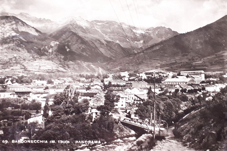 Cartolina - Bardonecchia - Panorama - 1960