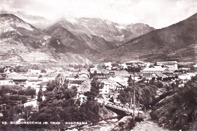 Cartolina - Bardonecchia - Panorama - 1960