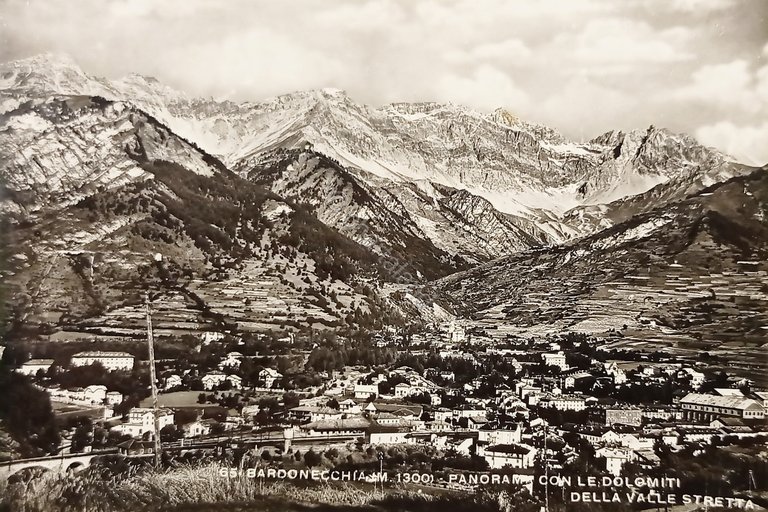 Cartolina - Bardonecchia - Panorama con le Dolomiti della Valle …