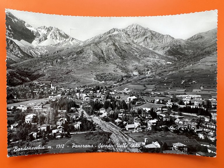 Cartolina - Bardonecchia ( Torino ) - Panorama - Sfondo …
